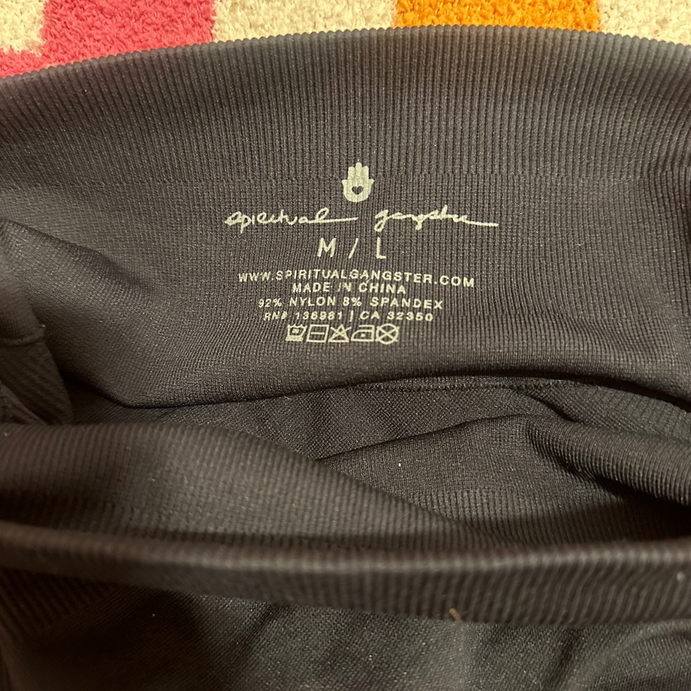 Spiritual Gangster Black Legging